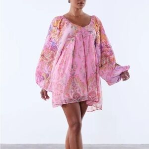 Vibrant Pink Paisley Dress